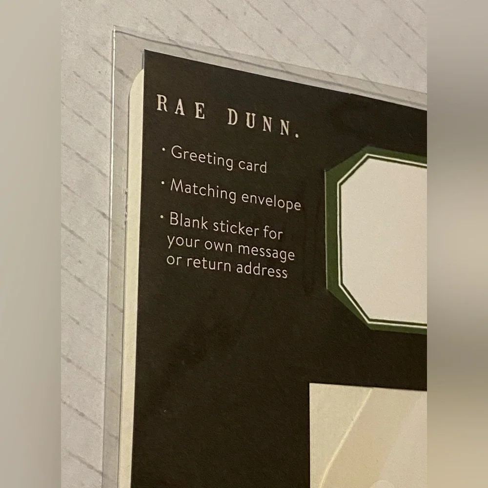 2 Rae Dunn 'Best Day Ever' blank Celebration Cards